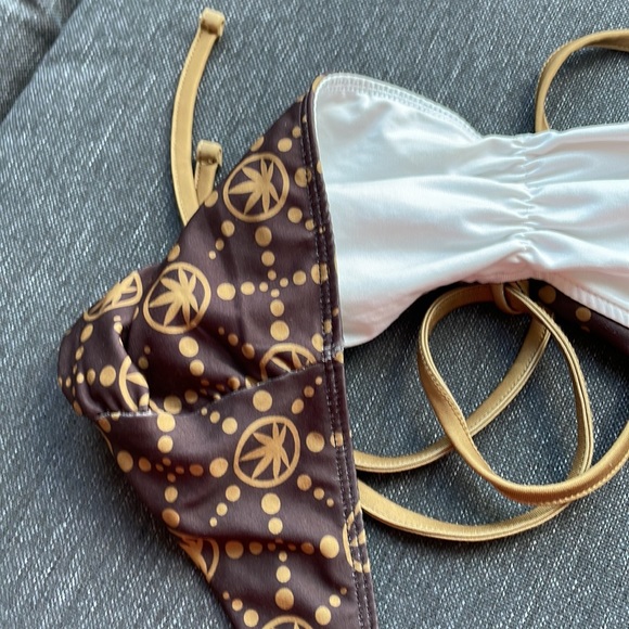 SOLD—GREEN SOLUTION BIKINI XL BOTTOMS M/L TOP - Picture 4 of 7